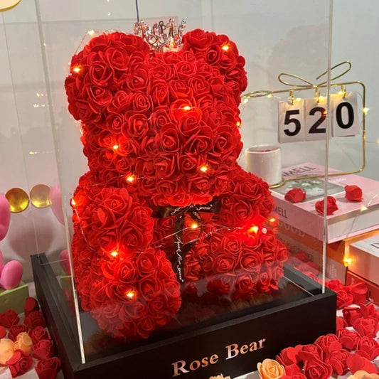 Everlasting Rose Love Teddy Bear