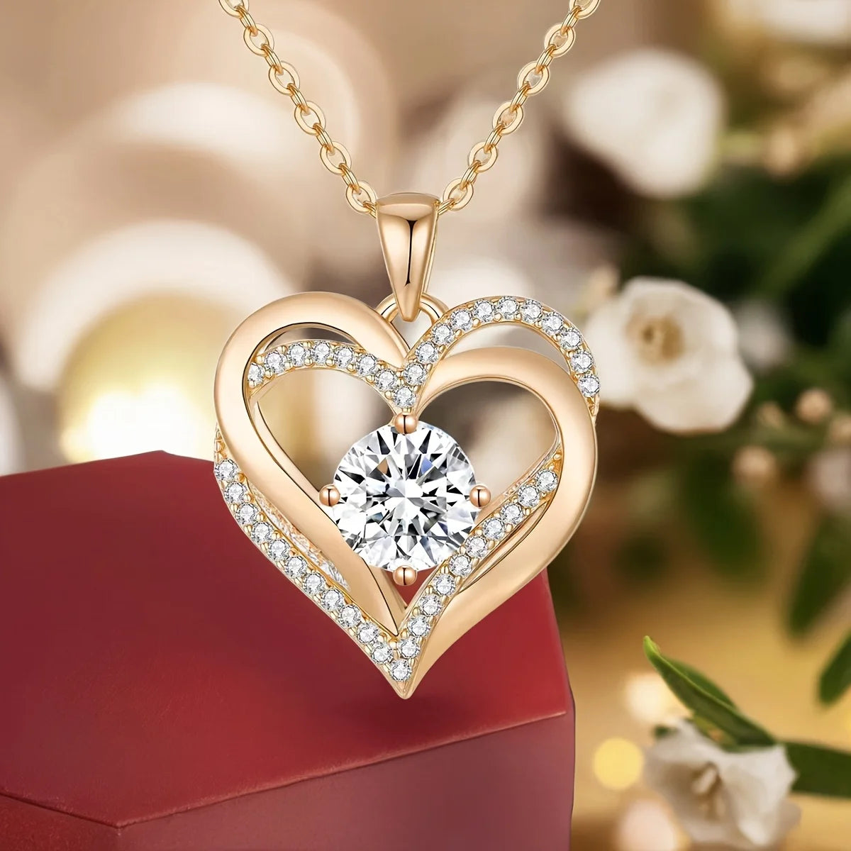 Everlasting Heart Rose Set